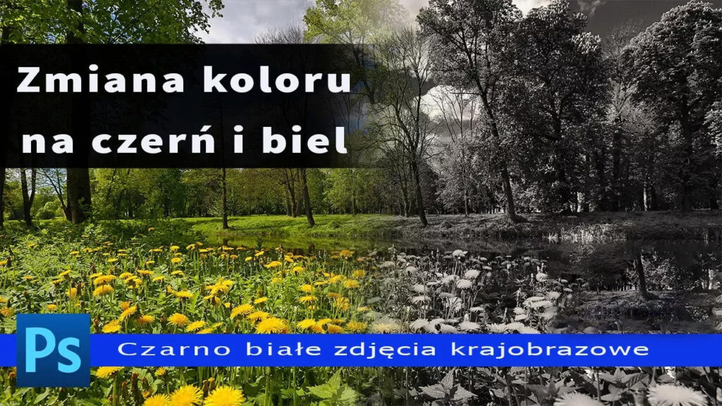 Zaawansowana metoda zmiany kolorowych zdjęć krajobrazowych na czarno białe