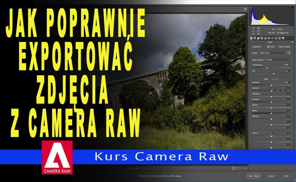 Jak poprawnie eksportować zdjęcia z Camera Raw do Photoshop.