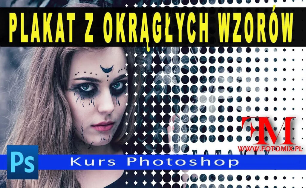Plakat z okrągłych wzorów. Kurs Photoshop