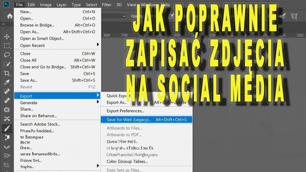 Save For Web w Photoshop