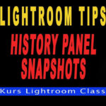panel history i snapshots Lightroom