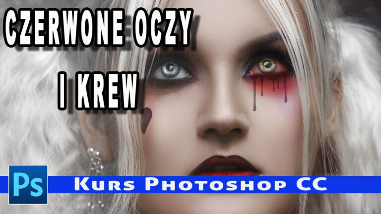 Efekt spływającej krwi i czerwonych oczu w Photoshop
