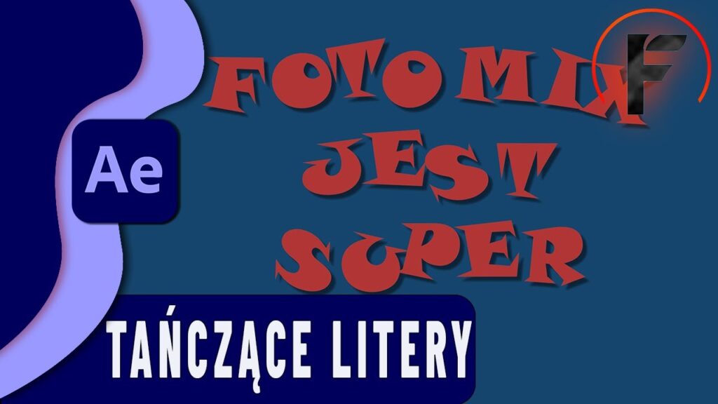 kurs After Effects tańczący napis