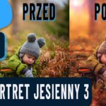 Edycja jesiennego portretu dziecięcego