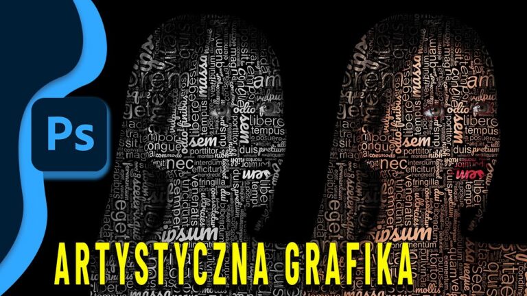 Efektowna grafika w Photoshopie – artystyczny tekst na zdjęciu